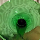 Luminarc Set Of 4 Green Stem Champagne Coupe Glasses  Clear Glass Barware