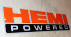 Vintage Hemi Powered Dodge Chrysler 14  Metal Enamel Car Truck Gasoline Oil Sign