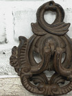 Rustic Heavy Duty Cast Iron Door Knocker 5 25  X 4 5  Dark Brown