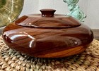 Turned Wood Trinket Box W Lid 5    Handmade  Mcm Vintage