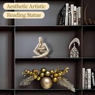 Bookshelf Decor Thinker Statue - Abstract Art Reading Thinker Sculpture Figur   