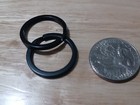  2  Black Metal 1 Inch 25mm  Flat Split Ring Key Rings Key Holders