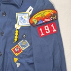 Vintage Bsa Cub Scout Uniform Shirt Youth L 14-16 Bergen Council 191 Patches