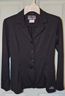 Grandprix Ladies Eqj Quinn Show Coat Black  Size 8  small  Damaged  Please Read