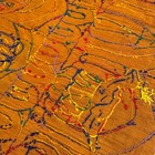 Vintage Guatemalan Folk Art Textile Hand Embroidered Wall Hanging