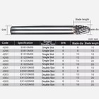 Carbide Rotary File E Type Burr Tungsten Cutter   6mm-16mm Grinding Drill Bit