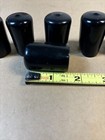  6  1  Black Round Tubing Pipe End Cover Cap Pvc Vinyl Flexible Rubber Tube Plug