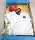 Authentic American Girl Of Today Martial Arts Suit Gi  10 Belts  Kick Pad Hanger