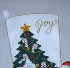 Finished Bucilla Felt Applique    82253  Santa At Home 18  Christmas Stocking