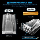 Qoiuso Clear Gift Bags 6x9 Inch  50 Pcs 1 Count  pack Of 50   6 9 Inch-50pcs