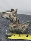 Antique Burmese Style Bronze Standing Chinthe Guardian Temple Lion
