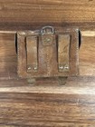 Yugoslavian Military Leather Double Ammo Pouch For M48 Mauser  - Fair Condition