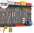 113 Pcs Pegboard Wall Organizer Kit With Pegboard Hooks  Bins  Shelves  Pegboard