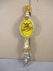 Vintage Anheuser Black   Tan Wooden Beer Tap Handle American Originals