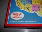 Vintage Nib Rare Milton Bradley Map Of The United States   World Map Puzzle