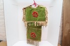 Antique Native American Sioux Indian Beaded Childs Dance Dress   Over Shirt-