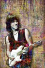 Jeff Beck Tribune 24x36inch Poster  Jeff Beck Pop Art Print  Free Shipping Us