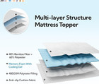 Queen Mattress Pad  Pillow Top Queen Mattress Protector For 8-23   Mattress  Whi