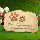 Pet Memorial Stone Pet Memory Stepping Stone Cat Dog Headstone Garden Memoria   