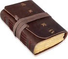 Handmade Leather Journal Notebook Vintage Leather Bound Pocket Size Travel Diary
