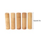 Bambootea Canisters natural Bamboo Containers For Small Item Storage 5piece Set 