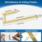 Gold Sus304 Stainless Steel Wall-mounted Paper Towel Holder