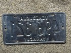 1995 Base Venezuela  License Plate    Yaracuy    W  Map Graphic   Near Mint