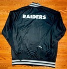 Vintage 2018 Mitchell   Ness Las Vegas Raiders Nfl Satin Jacket Size Xl