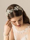 Bridal Rhinestone Wedding Tiara  Princess Crystal Flower Hair Vine Headband