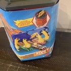 Hot Wheels Roll Out Raceway Track Set  Storage Bucket Unrolls Into 5-lane Race