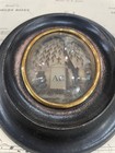 Rare Antique French Mourning Hair Art Domed Glass Wooden Frame Tomb Tree C1880