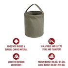 Canvas Water Bucket Collapsible Heavy Duty Tool Carrier Folding With Handles