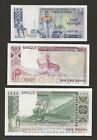 Mauritania 100 200 1000 Ouguiya 1975 977  P-3a 3b 3c  Unissued Tdlr Set  Unc 