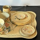 Mcm Ohio Art Child   s Tin Litho Tea Set 26 Pieces