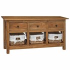 Sideboard Buffet Console Table Dresser Cabinet Solid Mahogany Wood Vidaxl