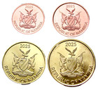 Namibia 2025 Set 4 Coins - 10  20  50 Cents   1 Dollar  All Unc See Pics