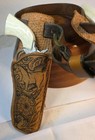 Vintage Hubley Toy Guns Lot Of 2 W  Leather Holsters And Belt Pre-owned