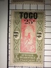 Togo Wwi Occupation Overprints Gold Coast Dahomey Stamp Album Page