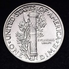1945-d Mercury Silver Dime Au Free Shipping 