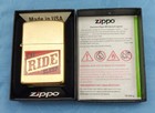 Zippo Lighter 2004 Eat Sleep Ride Motorcycle Brass Harley Davidson Marlboro New