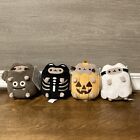 Pusheen Halloween Plush Ghost Skeleton Bat Pumpkin Set Of 4 New 2024