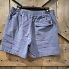 Men   s Blue Cotton Chino Shorts Size S Flat Front Button Closure Slash Pockets