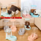 3 8l Automatic Pet Feeder Water Dispenser Dog Cat Large Food Bowl