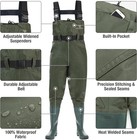 Fishingsir Fishing Waders For Men  2-ply Nylon pvc Waterproof Women Chest Wader 