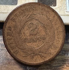 1864 2 Cent Piece Nice Good Details Chrc
