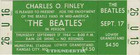Fifty Beatles Tickets Full Unused Reprints Concert Scrapbooking Great Assortment