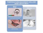 Baby Bath Seat 6-18 Months Non-slip 360 Support Toddler Bath Chair Gray