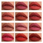 12pcs set Velvet Matte Liquid Lipstick Book Style Christmas Gift Long-lasting