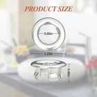 4 Pack Sink Overflow Ring  Bathroom Trim Drain Cover    