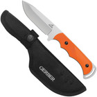 Guide Hunting Knife Fixed Blade Orange Handle With Sheath